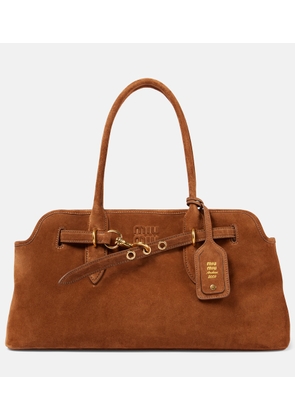 Miu Miu Aventure suede shoulder bag