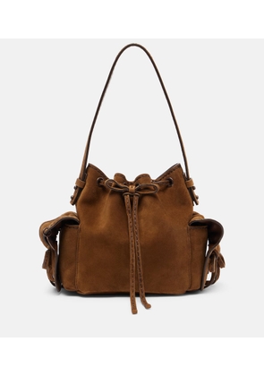 Acne Studios Multipocket Mini suede bucket bag