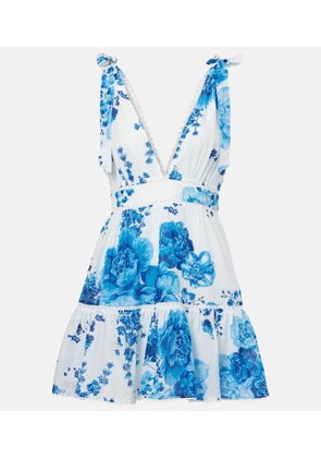 Poupette St Barth Cara floral cotton minidress