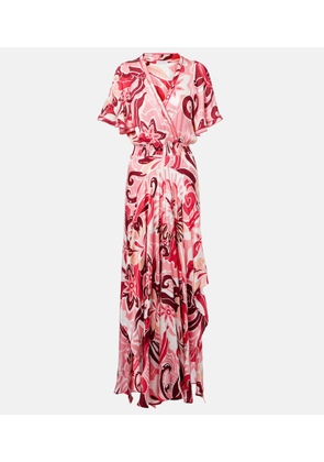 Poupette St Barth Mabelle satin maxi dress