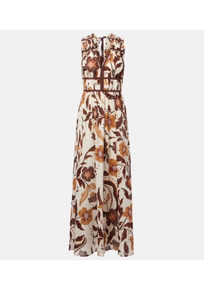 Poupette St Barth Chiara floral cotton maxi dress