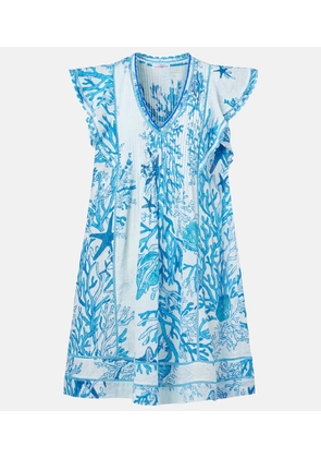 Poupette St Barth Camelia printed cotton minidress