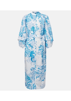 Poupette St Barth Cathy printed cotton shirt dress