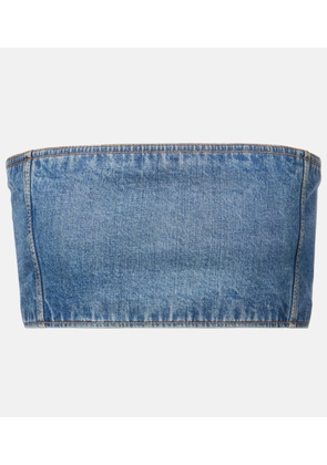 Alaia Denim crop top