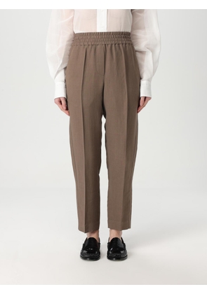 Pants BRUNELLO CUCINELLI Woman color Brown