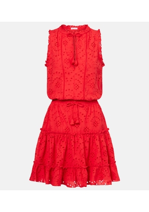 Poupette St Barth Clara broderie anglaise cotton minidress