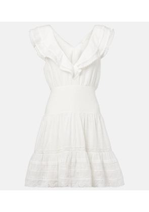 Poupette St Barth Della striped cotton minidress