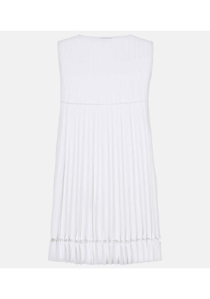 Alaia Plisse pointelle minidress