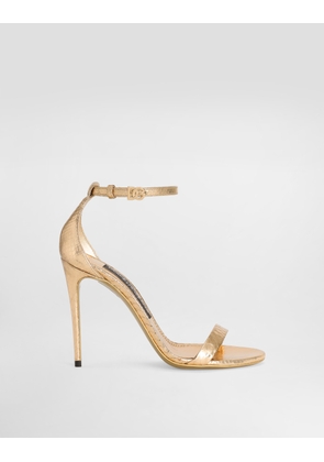 Dolce & Gabbana Sandalo - Woman Sandals And Wedges Gold 38
