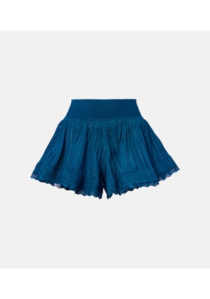 Alaia Ribbed-knit skort