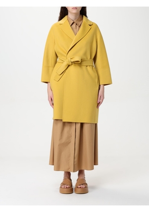 Coat 'S MAX MARA Woman color Yellow
