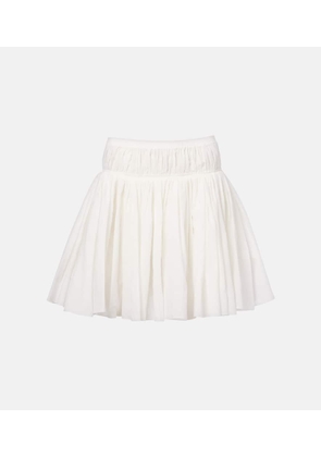 Alaia Cotton and linen miniskirt
