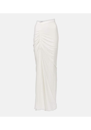 Alaia Draped jersey maxi skirt