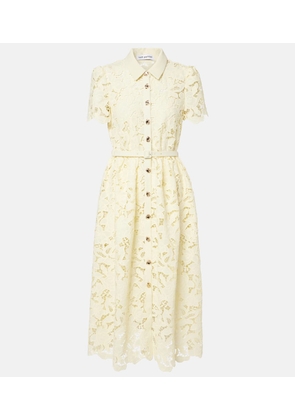 Self-Portrait Lace-trimmed midi dress
