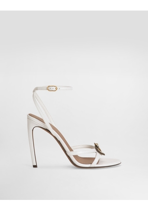 Dolce & Gabbana Devotion Calfskin Sandals - Woman Sandals And Wedges White 37.5