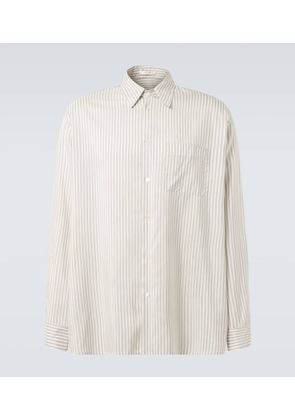 The Row Feme striped silk shirt