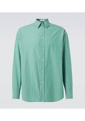 The Row Miller striped cotton shirt