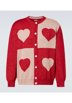 Bode Lame jacquard cardigan