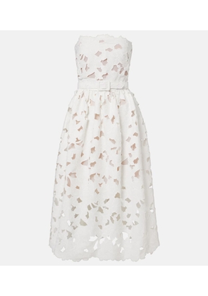 Oscar de la Renta Lace bustier dress