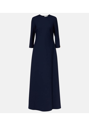 Oscar de la Renta Embellished open-back wool-blend kaftan