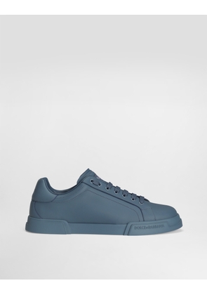 Dolce & Gabbana Portofino Light Strobel Calfskin Sneakers - Man Sneakers Azure 44.5