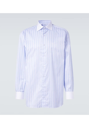 Brioni Striped cotton poplin shirt