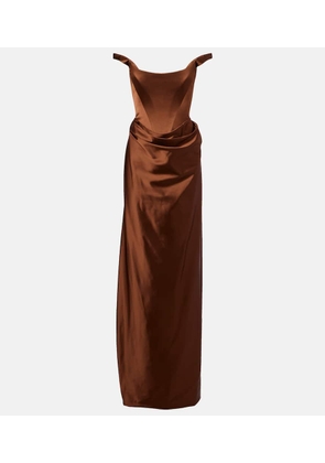 Vivienne Westwood Nova Camille satin corset gown