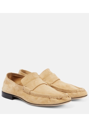The Row Soft suede loafers