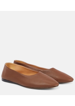 The Row Awar leather ballet flats