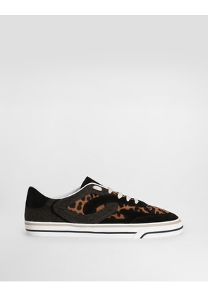 Dolce & Gabbana Leo-print Pony Dg Sailing Sneakers - Man Sneakers Print 44