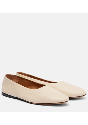The Row Awar leather ballet flats