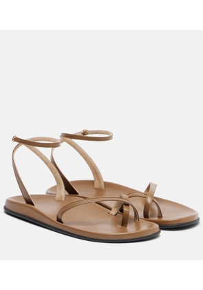 The Row Hugh leather sandals
