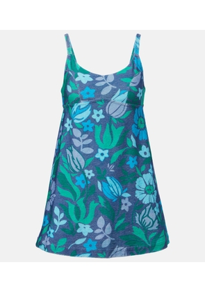 Chloe Floral cotton jersey minidress