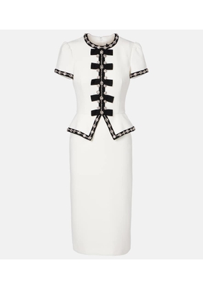 Jenny Packham Bisou crystal-embellished midi dress