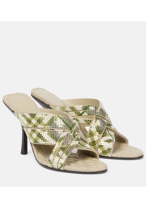 Burberry Cabana 90 Burberry Check mules
