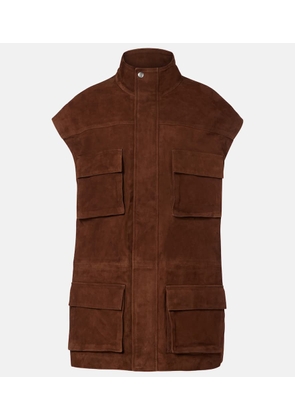 The Frankie Shop Turin oversized suede jacket