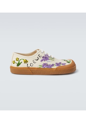 Loewe Terra Vulca embroidered canvas sneakers