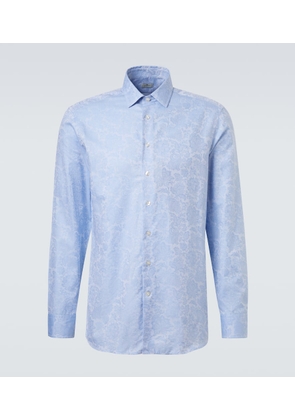 Etro Floral cotton jacquard shirt