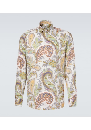 Etro Paisley cotton poplin shirt