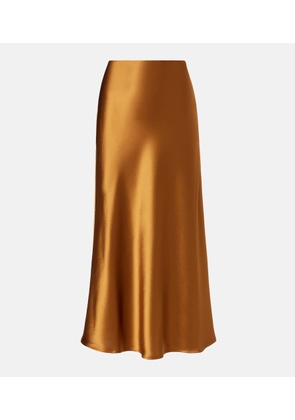 Galvan Valletta satin slip skirt