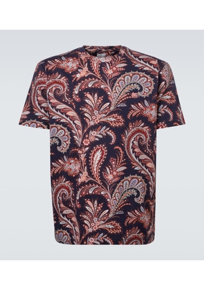 Etro Paisley cotton jersey T-shirt