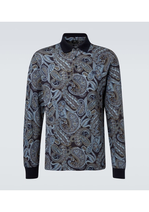 Etro Paisley cotton polo sweater