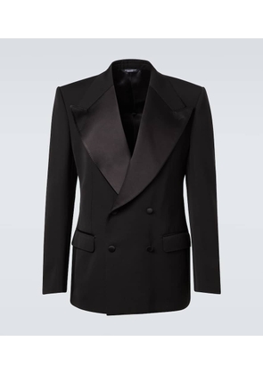 Dolce&Gabbana Wool and silk-blend tuxedo jacket