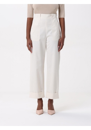 Pants MAX MARA Woman color White