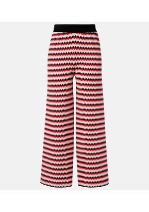 La DoubleJ Checkers knitted wide-leg pants