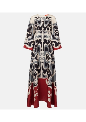 La DoubleJ Phoenix Placee silk twill maxi dress