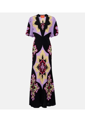 La DoubleJ Marlene silk crepe de chine maxi dress