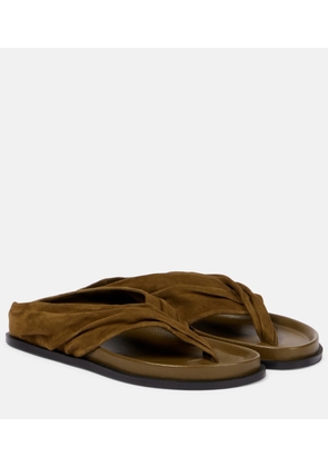 A.Emery Shaw suede thong sandals