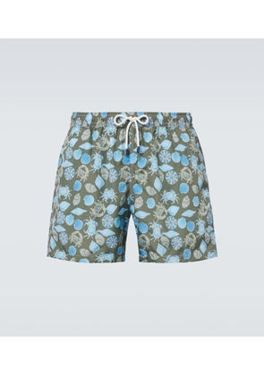 Fedeli Madeira printed swim trunks