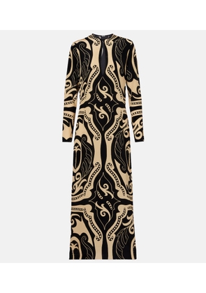 Johanna Ortiz Printed silk maxi dress